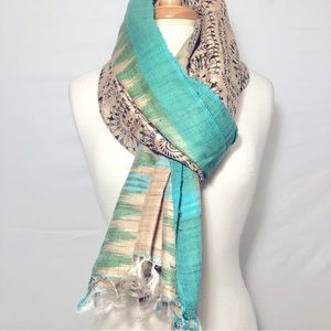 NWT Boyanika Odisha Handlooms Silk Scarf